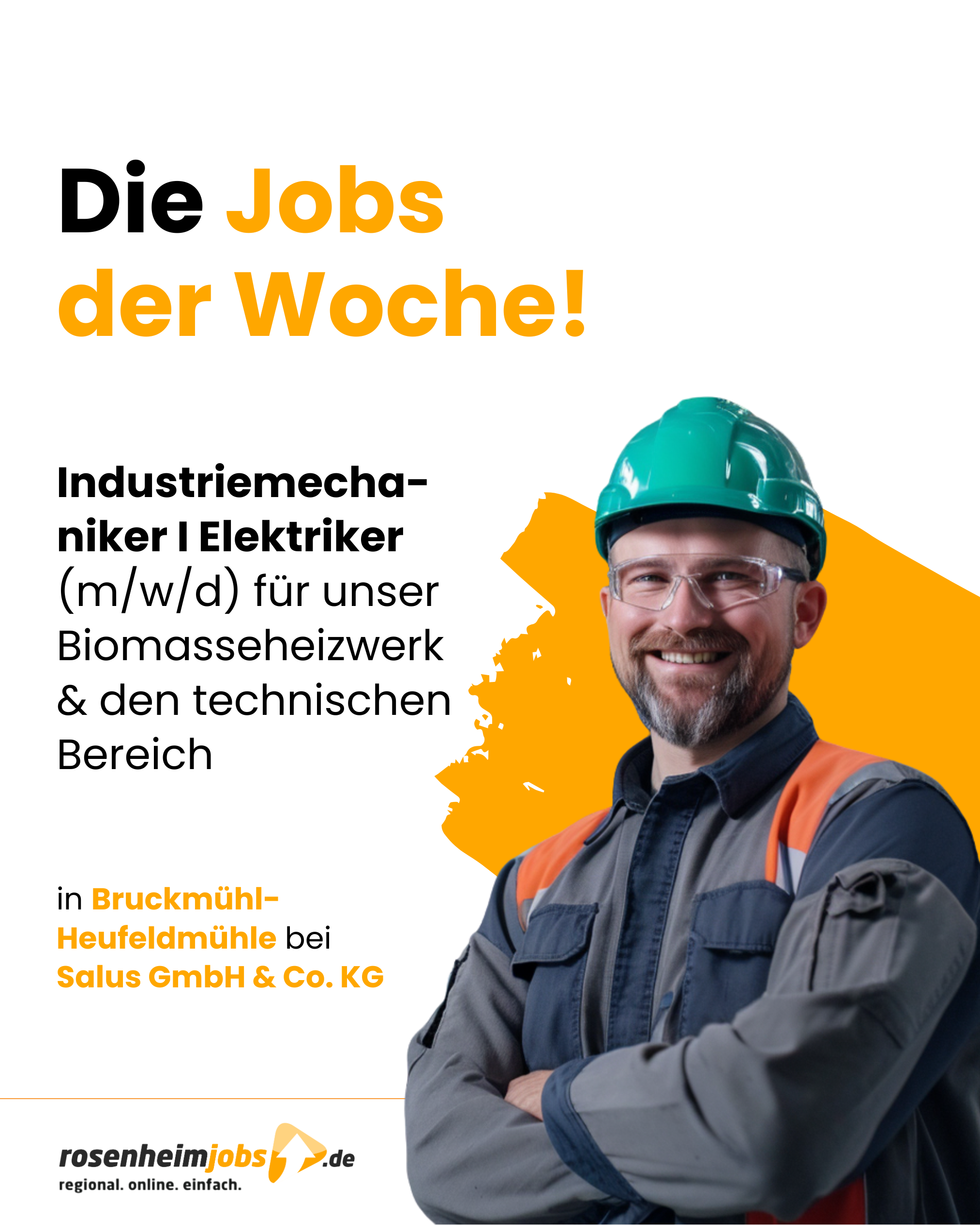 🔧 Job der Woche: Industriemechaniker / Elektriker (m/w/d) bei Salus in Bruckmühl-Heufeldmühle