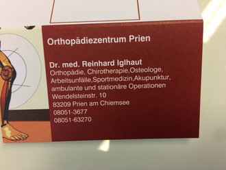 Orthopädiezentrum Prien Dr.R.med Iglhaut