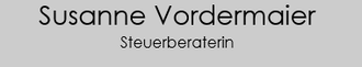 Susanne Vordermaier Steuerberaterin
